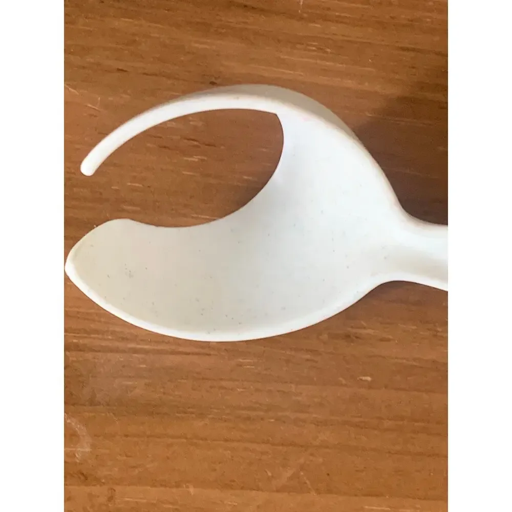 Tupperware Hard Boiled Egg Lifter Scoop Light Grey Beige Speckled